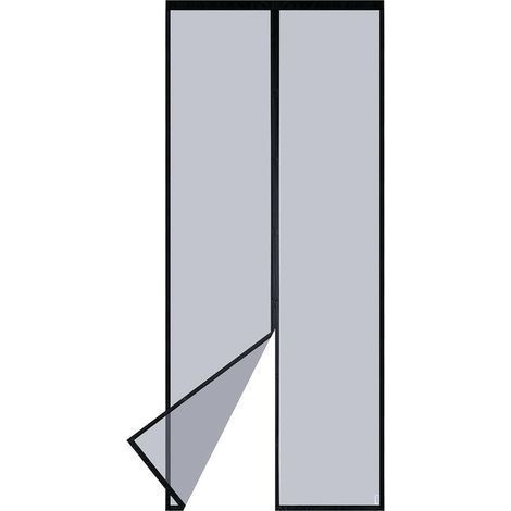 VP Zanzariera Magnetica per Porta – Rete Ultra Resistente, Chiusura Magnetica dall'Alto al Basso, Chiusura Automatica, Mantiene l'Aria Fresca all'Interno (90x210, Nero) (1/5)