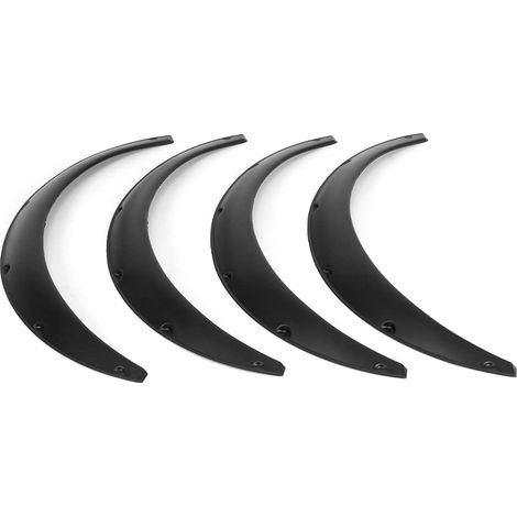 Flexible ABS mudguards for cars, 4 pieces, 90mm, universal fit, for SUVs, off-road trucks, wheel fenders (1/5)