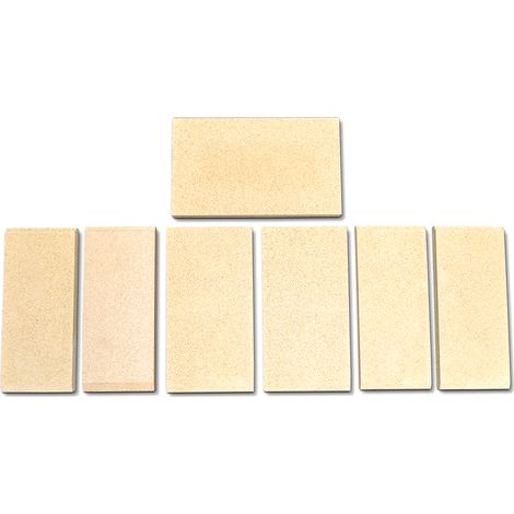 Habillage de foyer pour poêles à cheminée Ancona de MEZ - vermiculite - 7 pièces