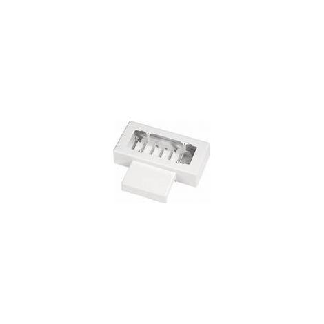 Scatola porta apparecchi interasse 100 mm 6/7 moduli bianco pvc ip40 elettrocanali ec20016