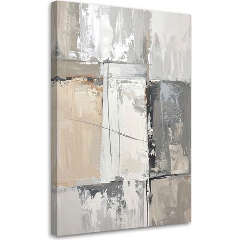 Leinwandbilder Abstrakt in Beige und Weißtönen 20x30 (1/5)