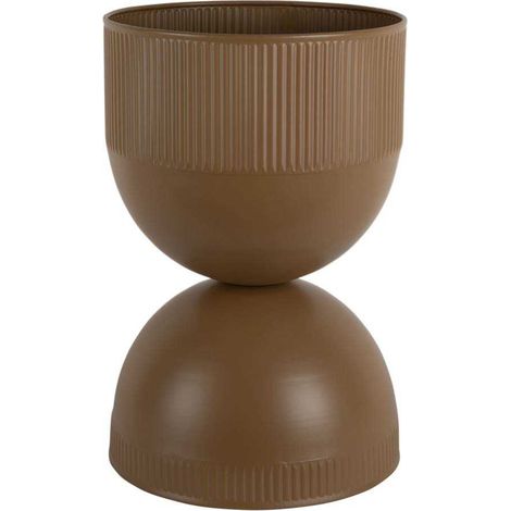 Cache pot en métal réversible Tonar Marron - M (1/4)
