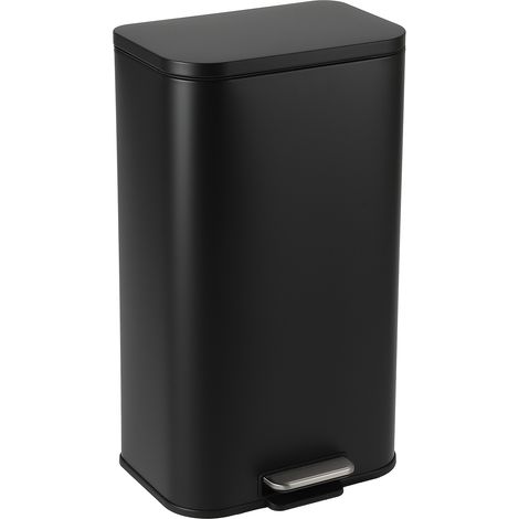 Poubelle de cuisine rectangulaire 12 L en acier inoxydable (1/5)