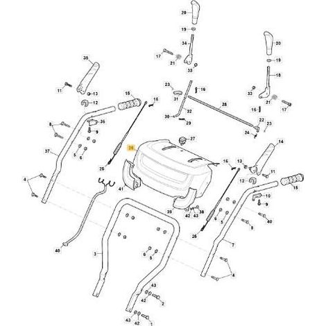 CRUSCOTTO - SW GE ORIGINALE STIGA - 118821125/0