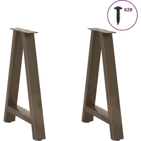Maison Exclusive - Gambe per tavolo da pranzo a forma di A 2 pz 60x(72-73) cm (1/5)