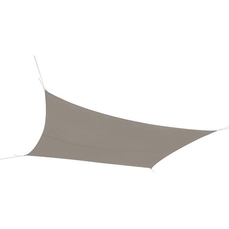 Voile d'ombrage 4x3 m taupe (1/3)