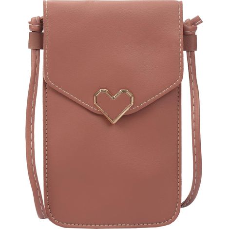 Sacoche pour téléphone portable pour femme (rose foncé)