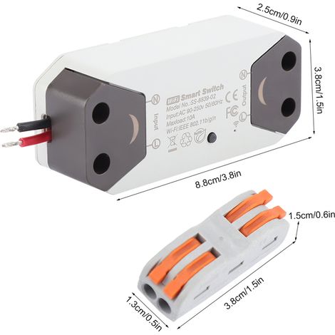 Interrupteur intelligent WiFi DIY avec télécommande universelle compatible avec Alexa et Google Home (1/5)
