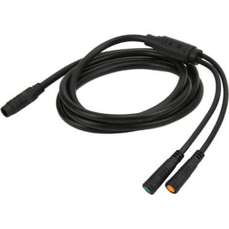 Câble de prolongation pour vélo électrique, connecteur étanche, 155 cm, division 1 vers 2 pour moteur (1/5)