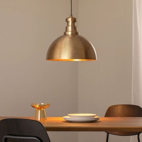[GEBRAUCHT] B-Ware Opviq Berceste Pendant Light, Gold-coloured, Metal, Ø 40 Cm, E27