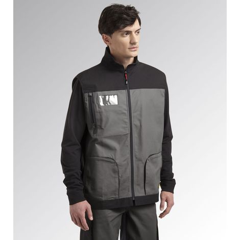 Gilet de travail STRETCH gris foncé noir T3XL DIADORA SPA 702.170017 (1/5)