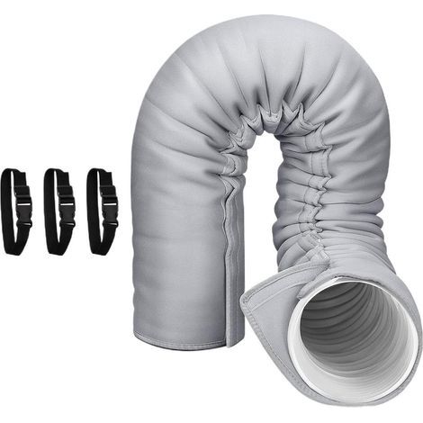 Gaine Isolante Pour Tuyau De Climatiseur Anti-Poussière Calorifugé Résistant UV Isolation pour tuyau d'évacuation climatiseur portable Pour Garage Salon Sous-Sol Appartement Maison (1/5)