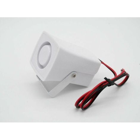 Alarme filaire électronique détecteur de sirène sans fil système d'alarme de sécurité klaxon fort avec prise en charge 110db Dc 12v (1/4)
