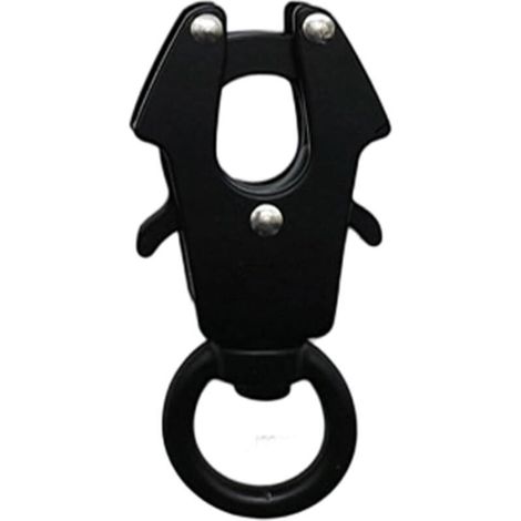 Mousqueton pour animaux de compagnie en alliage de zinc durable avec rotation à 360 degrés, mousqueton rotatif anti-casse pour la randonnée et le camping, alliage de zinc extérieur de 15 mm.