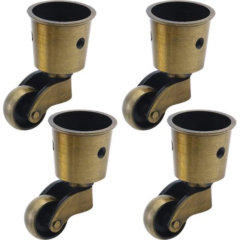 Pack de 4 accesorios para sofá con ruedas universales, antideslizantes y resistentes al desgaste, 6,85,1 cm — Crezuo