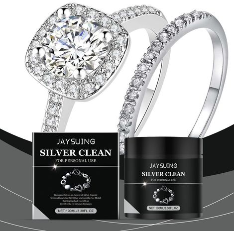 Silberschmuck-Pflegelösung für Ringe und Uhrenketten – 100 ml -- DE (1/5)