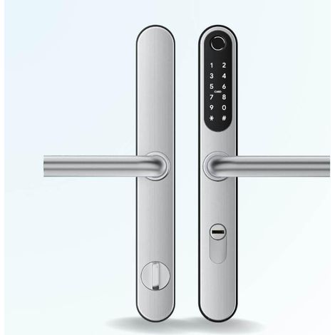Serrure connectée LOCKY-9 v4 biométrique, code, badge et bluetooth