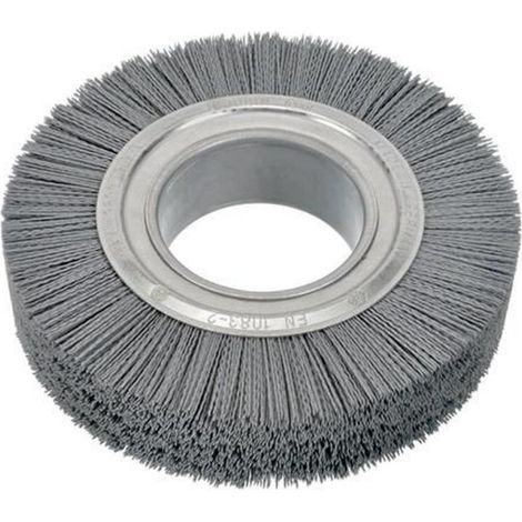 OSBORN Rundbürste Ø 250 mm Bohrung Ø100 mmDrahtstärke 0,9 mm Siliziumkarbid Körnung 180 ohne Achsscheiben 3600 min-¹ (1/4)