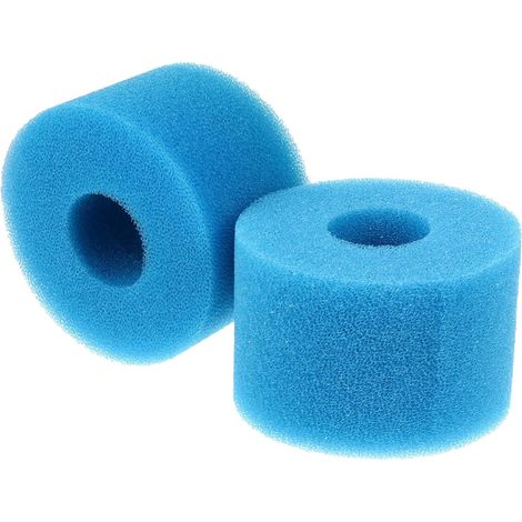 2 Stück Wiederverwendbarer Poolfilter Schwamm Ersatzfilter