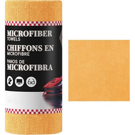 Chiffons de Nettoyage pour Voiture,30 Pièces Tissu Absorbant l'eau,30x30 Cm Tissus Réutilisables pour Voiture pour Pare-Brise, Miroir, Verre, Fenêtre, Plan De Travail, Salle De Bain, (1/5)
