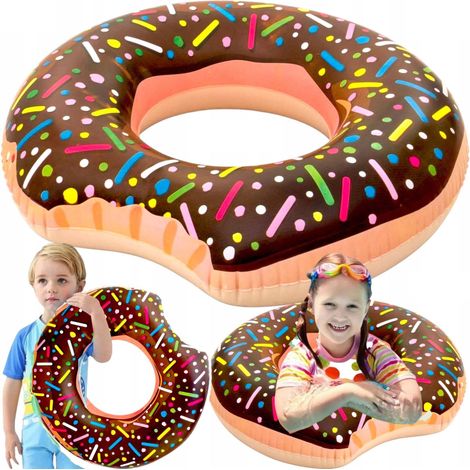 TG48122B Aufblasbarer Donut-Strandring, braun (1/5)