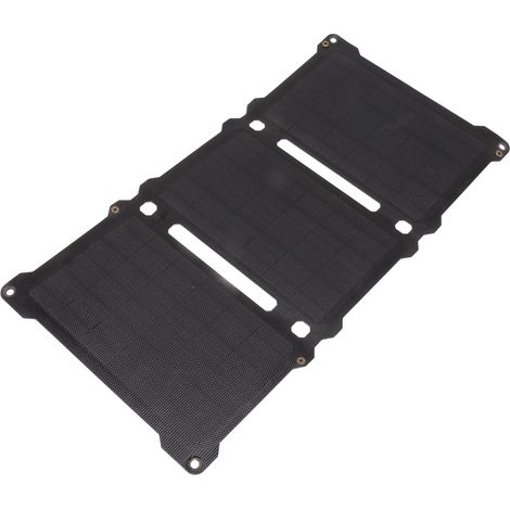 Panneau solaire pliable 18 V/5 V 30 W, monocristallin et portable, idéal pour les activités de plein air comme le camping, la randonnée et l'alpinisme (noir). (1/5)
