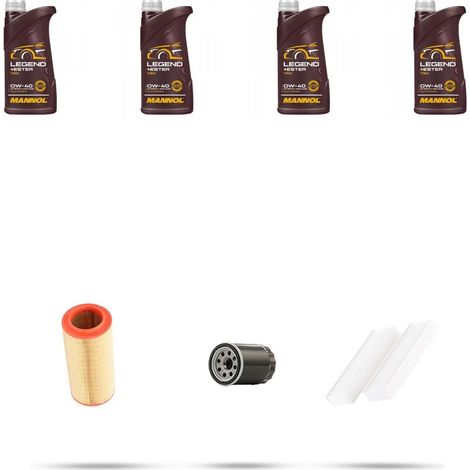 Kit tagliando 3 FILTRI e 4L OLIO compatibile con Honda FR-V 2.0 110kw dal 2005 (1/4)