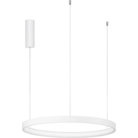 [NEUWERTIG] B-Ware Nova Luce Pendelleuchte Hängeleuchte Perrine Led Weiß Warmweiß Dimmbar 40 W 60 Cm