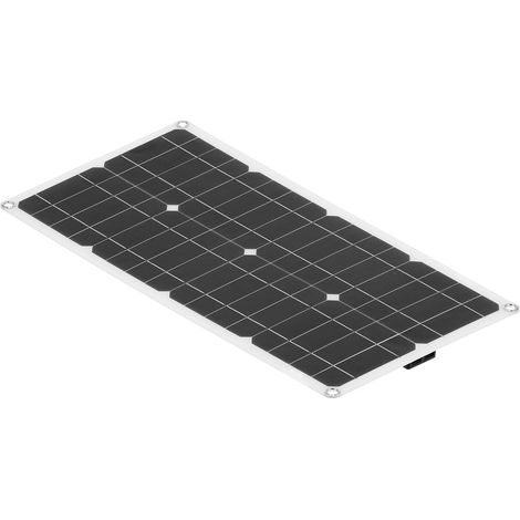 Panneau Solaire Flexible 40W Polycrystalline Silicon Chargeur avec Double USB pour Batterie Voiture et Ordinateur Portable (1/5)