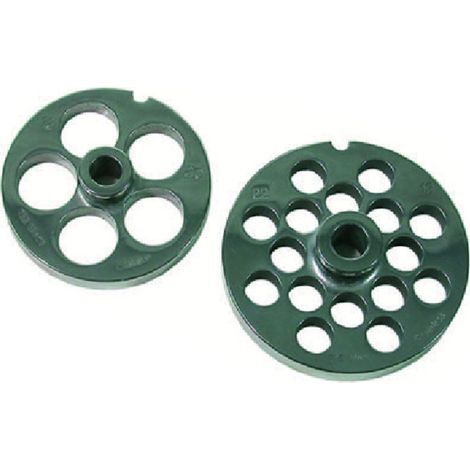 Piastre In Acciaio Temprato Per Tritacarne Elettrici  - Reber - Modelli: n°32 foro mm.6
