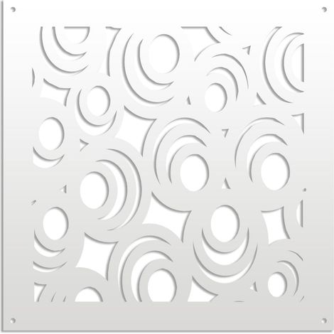 MICKEY - Pannello in PVC traforato - Parasole - Misura: 48x48 cm - Colore: bianco (1/3)