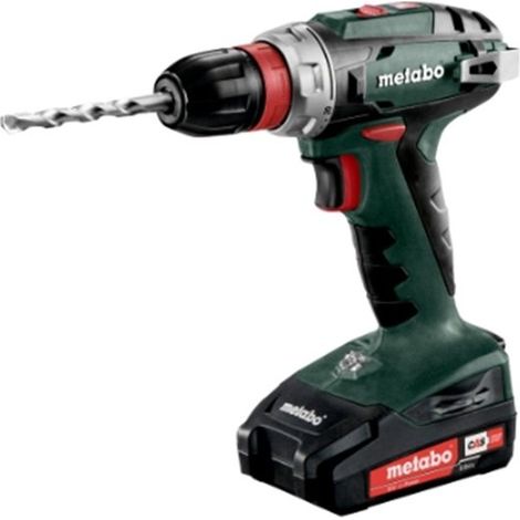 Metabo - Taladro atornillador AKU 18V, 2x batería 2,0 Ah Li-Power, cargador 602217500