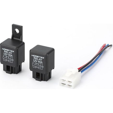 Relais de climatisation automobile 12 V 40 A avec douille et câblage en cuivre pur (dossier avec douille) - Relais de climatisation de dossier 12 V 40 A à verrouillage par bobine simple avec douille e (1/4)