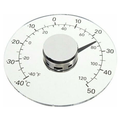 Außenthermometer, wasserdichtes Fensterthermometer, transparentes Gartenthermometer (1/5)