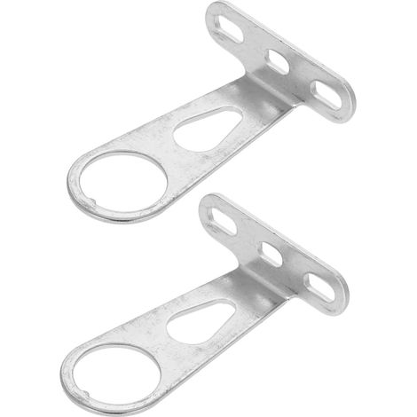 2-Piece Bicycle Basket Mounting Bracket Set for Fork Light, Mountain and Road Bike Accessory for Bicycle Basket and Light (1/5)