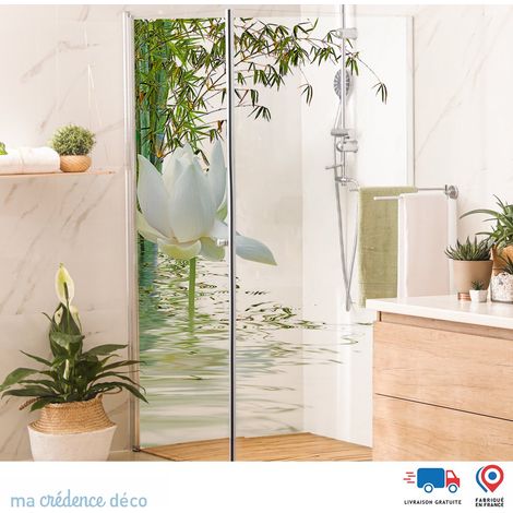 Panneau de douche : Lotus et bambou - Alu composite - 120 - 245 (1/3)