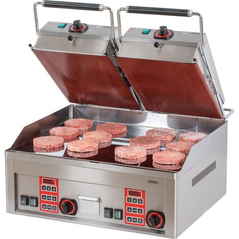 Grill à rabat électrique double - Clam - 12000W - Casselin