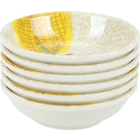 6 pièces de plat à trempette