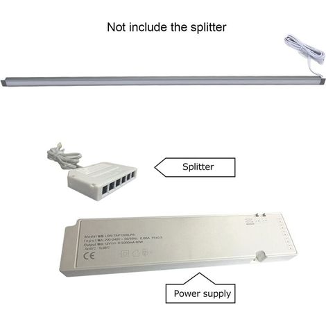 Jeffergarden Haofy Lumière de Placard à LED, Lampe à Bande LED sous la Lumière du Placard pour Bibliothèque Placard Armoire à Vin Lumière Chaude DC12V (1/5)