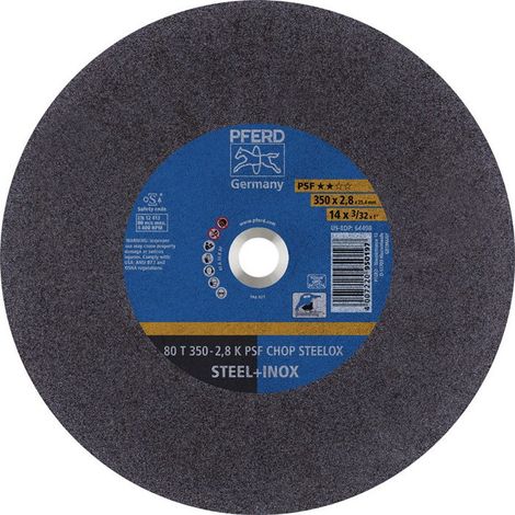 Disco de corte PSF CHOP STEELOX D350x2,8 mm recto acero / acero inoxidable diámetro 25,4 m (paquete de 10)