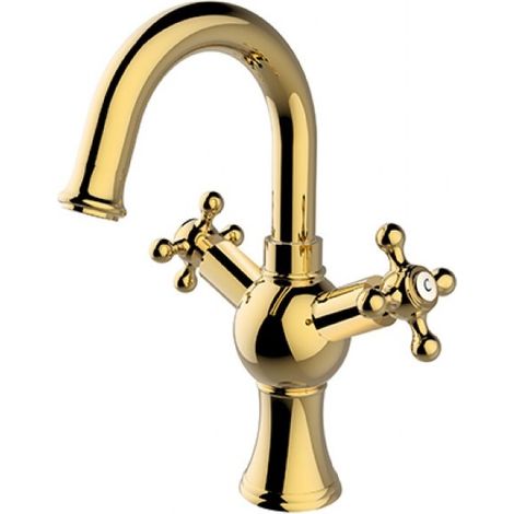 Mitigeur lavabo bas RETRO II, 27,5cm, doré (1/2)