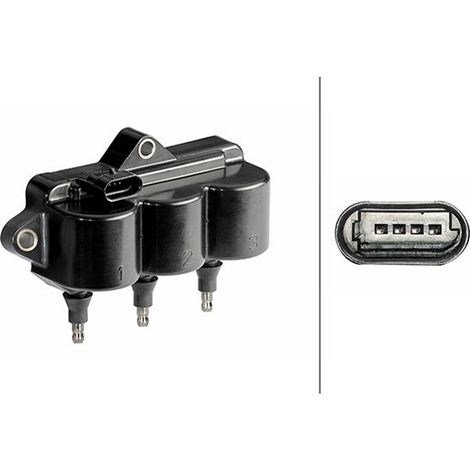 Bobine d'allumage HELLA 5DA 358 168-661 CHEVROLET 96291054