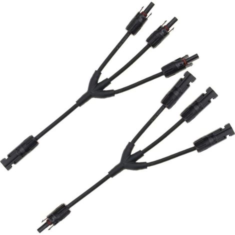 Professionnel Solaire Panneau Câble Connecteur, Y Type 3 Branche, pour Solaire Panneau Photovoltaïque Système (1/5)