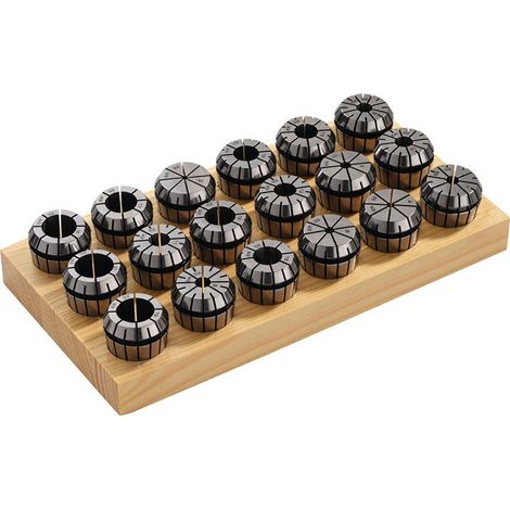 Juego de pinzas ER 20 (428 E) 12 piezas de sujeción D.2-13mm PROMAT