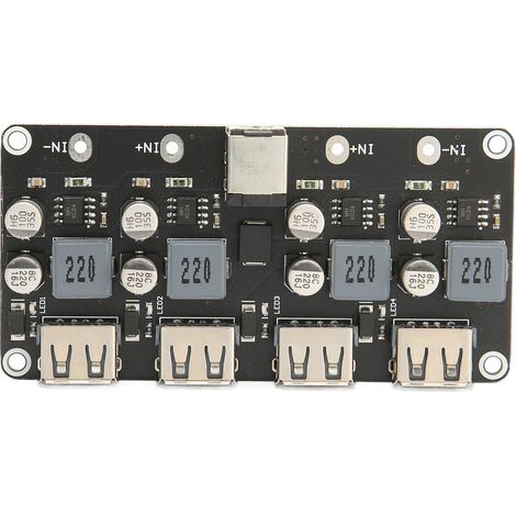Module de Charge Rapide 4 Ports QC3.0 12V/24V vers USB pour Téléphone (1/5)