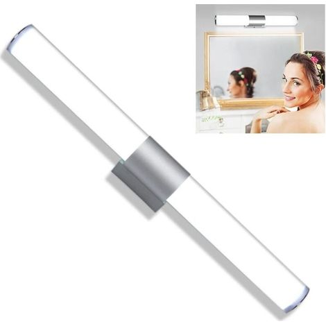 Badezimmer-Spiegelleuchte – 16-W-LED-Wandleuchte, 40 cm, weißes Licht, wasserdichte Badezimmer-Schminklampe (1/4)