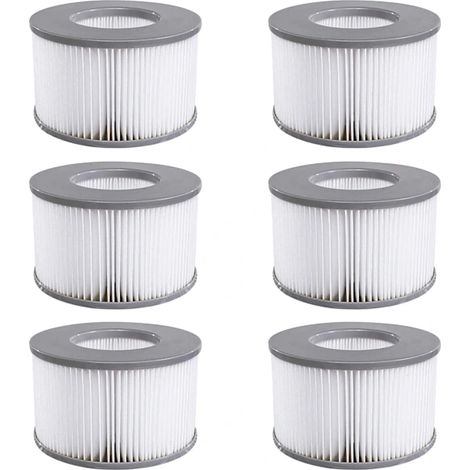 Cartouches de rechange pour filtres de spa MSPA, en papier polyester pour spas et jacuzzis, compatibles avec Tuscany Camaro Tekapo, 110 x 80 mm-AquaForge (1/2)