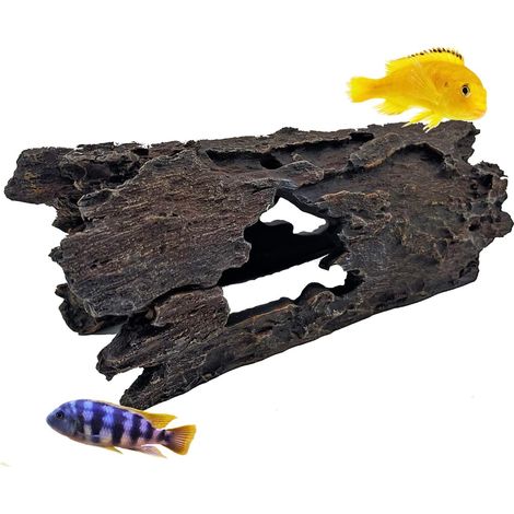 Large 35cm Log Drift Wood Cave Hide Hole Artificial Polyresin Aquarium Ornament Aquatic Model Decoration Fish Tank Marine Decor Ornaments (1/5)