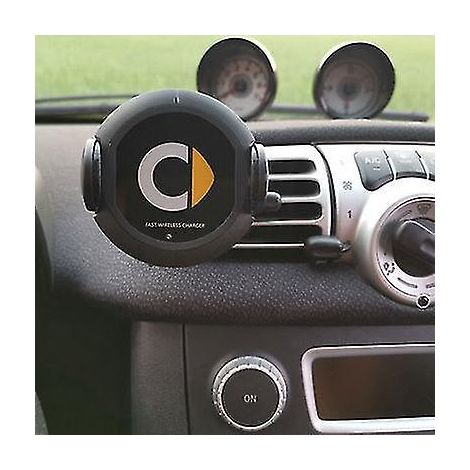 Qi-Schnellladegerät für kabelloses Autoladegerät, Autohalterung kompatibel mit Smart 453, kompatibel mit zwei Smart 451, Smart 453, kompatibel mit vier Smart 451 mit Infrarotsensor. (1/5)