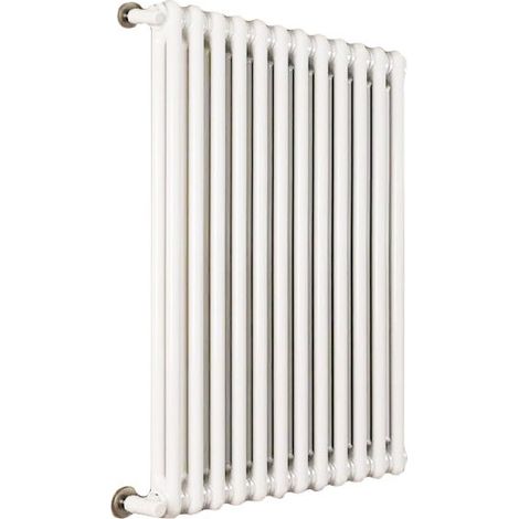 Ardesia radiatore tubolare 2 colonne h.1000 - 9 elementi - colore bianco RAL9016 - completo di tappo cieco e riduzioni da 1/2" 3541700036303 (1/4)
